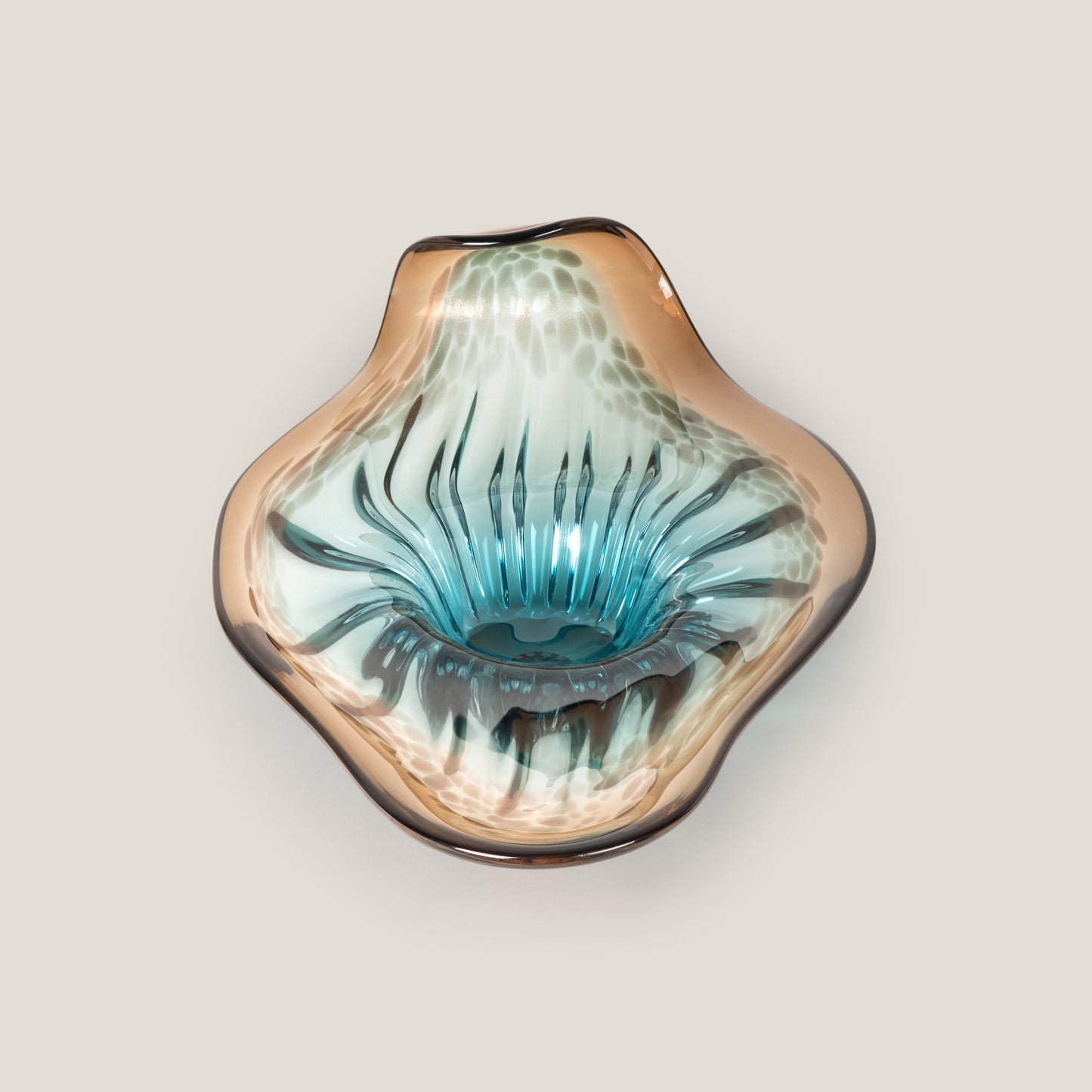 Wavelet Blue & Brown Decor Platter