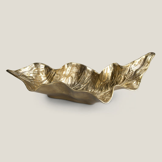 Folium Golden Decor Platter