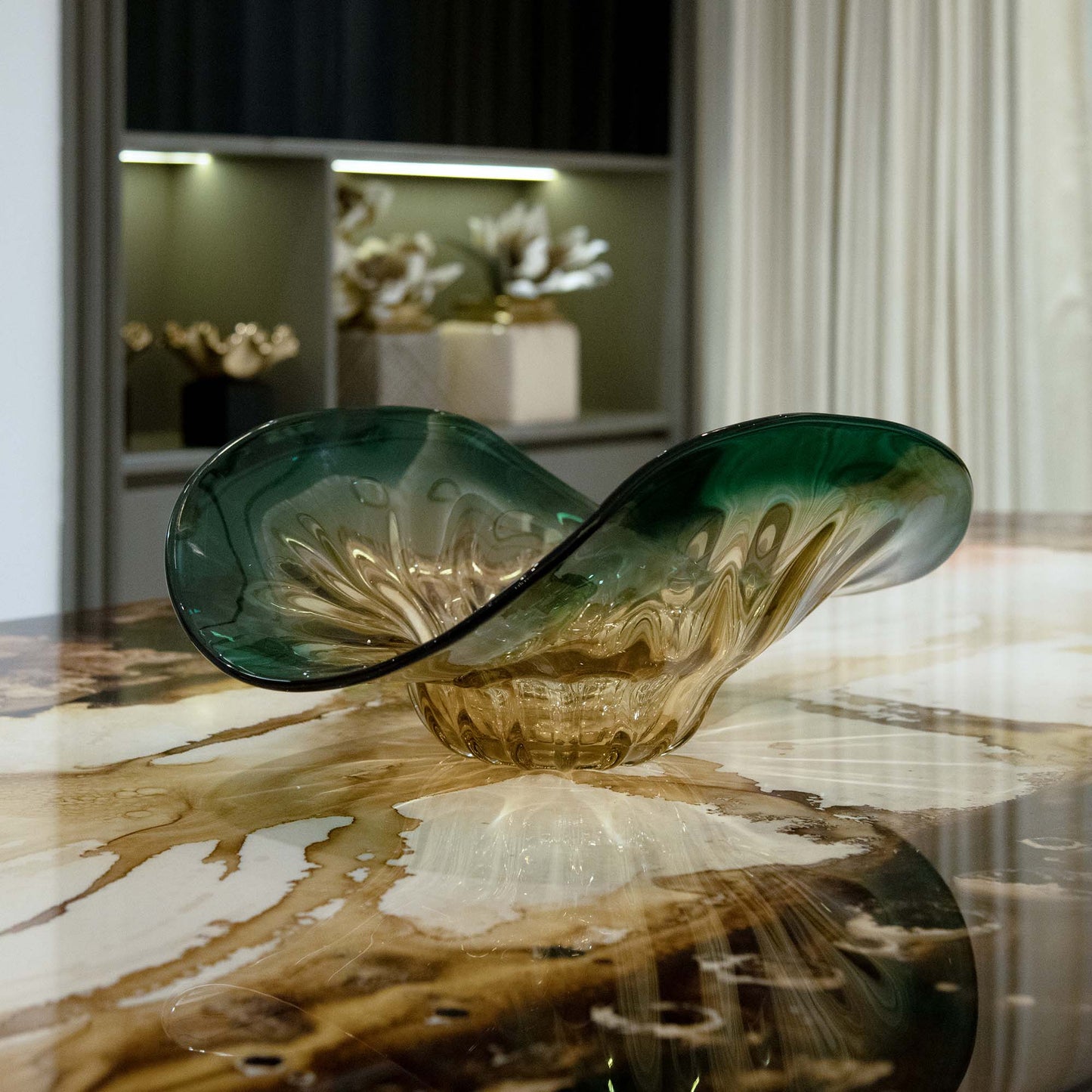 Mediterranean Green Decor Bowl