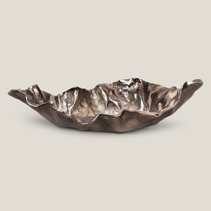 Eternity Gold Metal Decor Platter