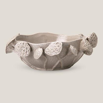 Lotus Pod Grey Decor Bowl
