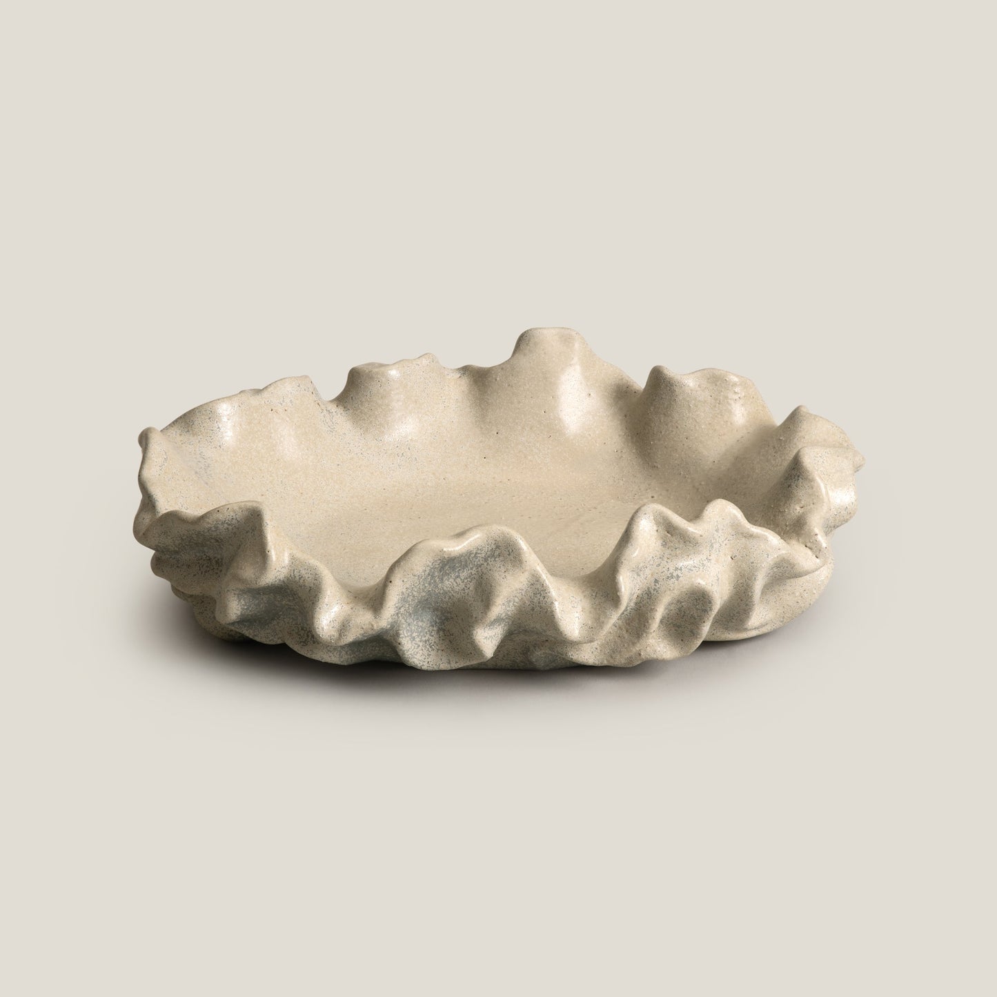 Ruche Grey Ceramic Decor Platter