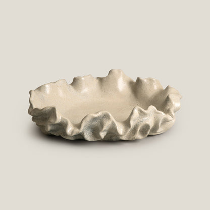 Ruche Grey Ceramic Decor Platter
