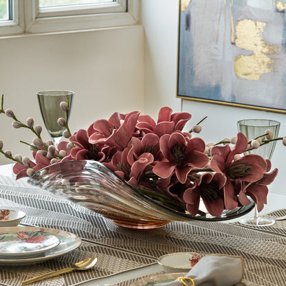 Cascade Amber & Grey Decor Bowl