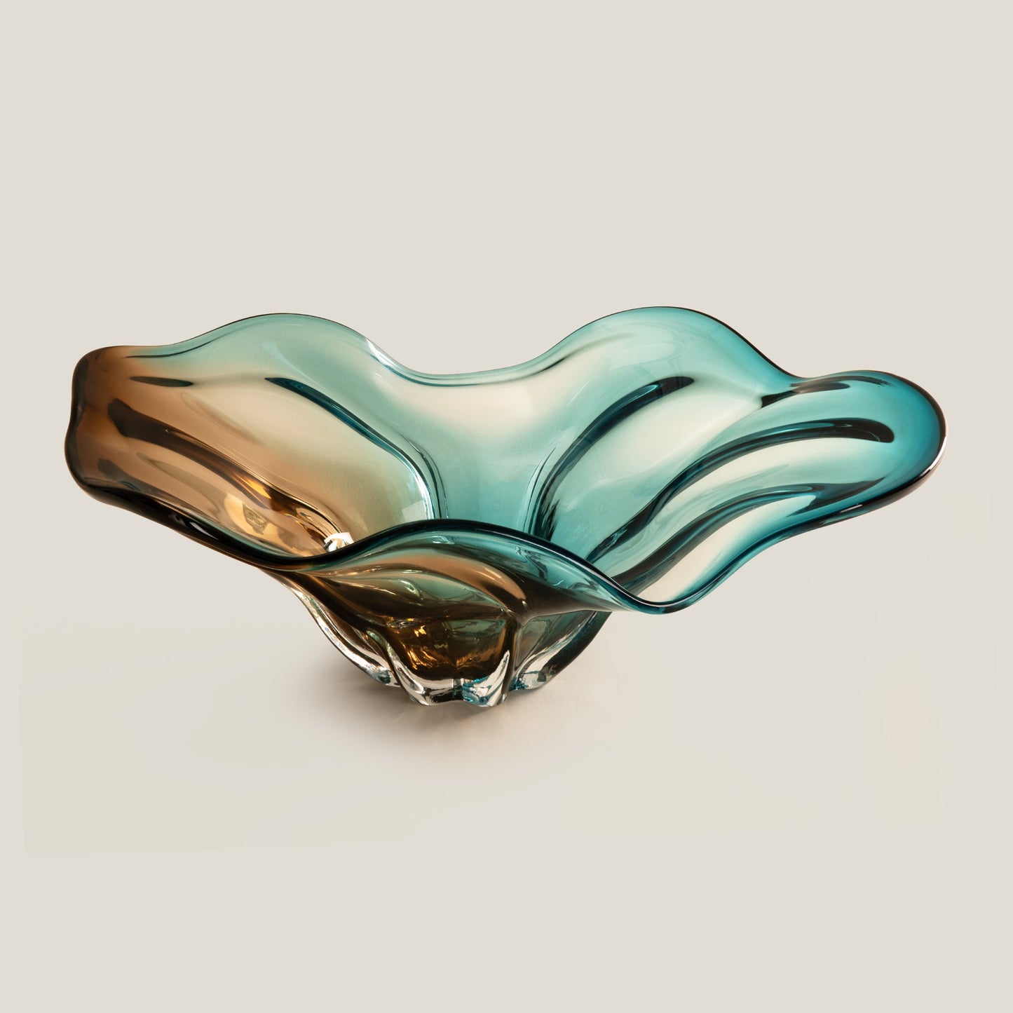 Mirage Blue & Brown Decor Platter